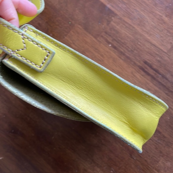 Fossil Austin Small Flap Crossbody Bag in Citrus Yellow - Picture 7 of 13